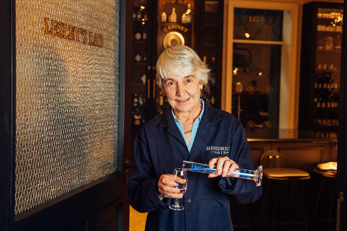 Lesley Gracie in Lesley's Lab at the Hendrick's Gin Palace, Ayrshire, Scotland