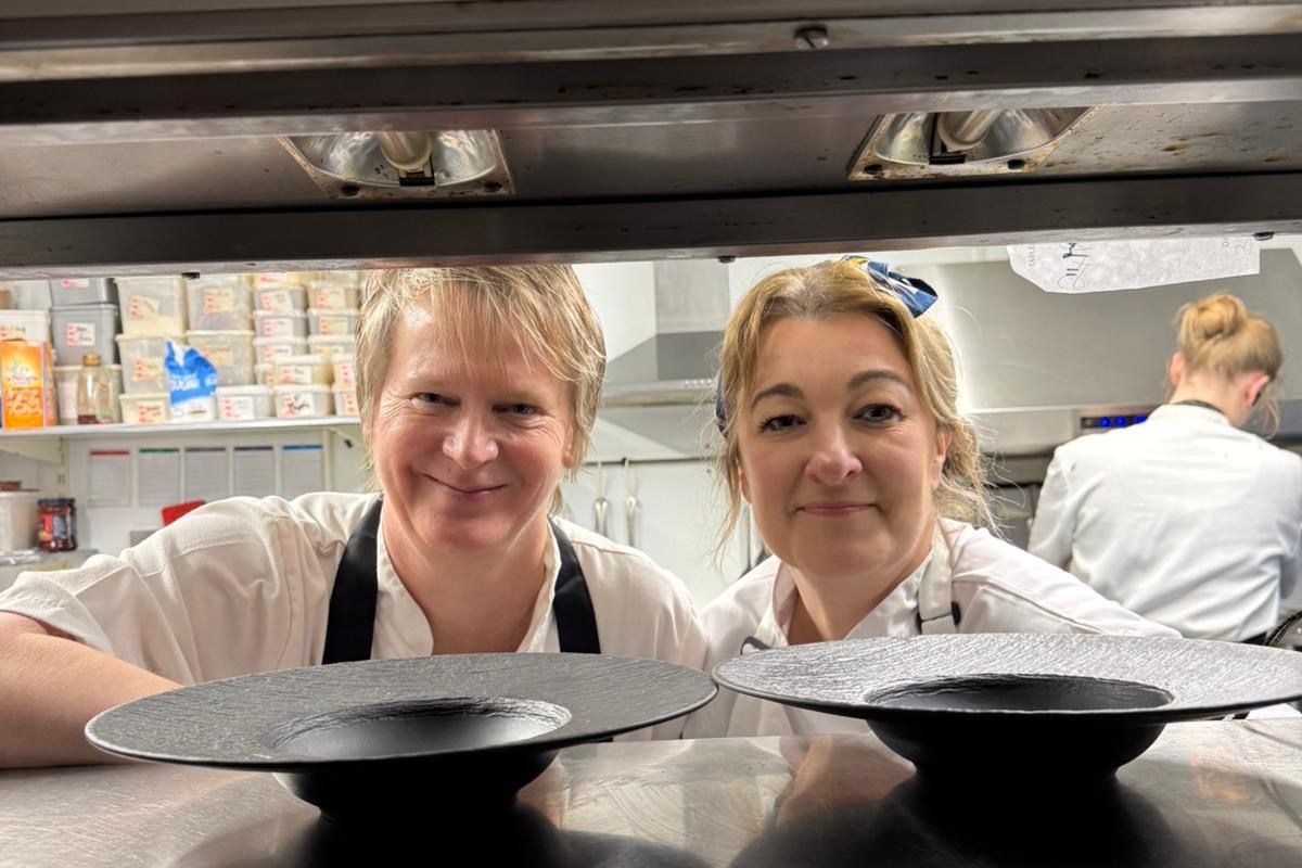 The Old Lamp Room owner Kasha Gravill (left) with chef Victoria Molloy