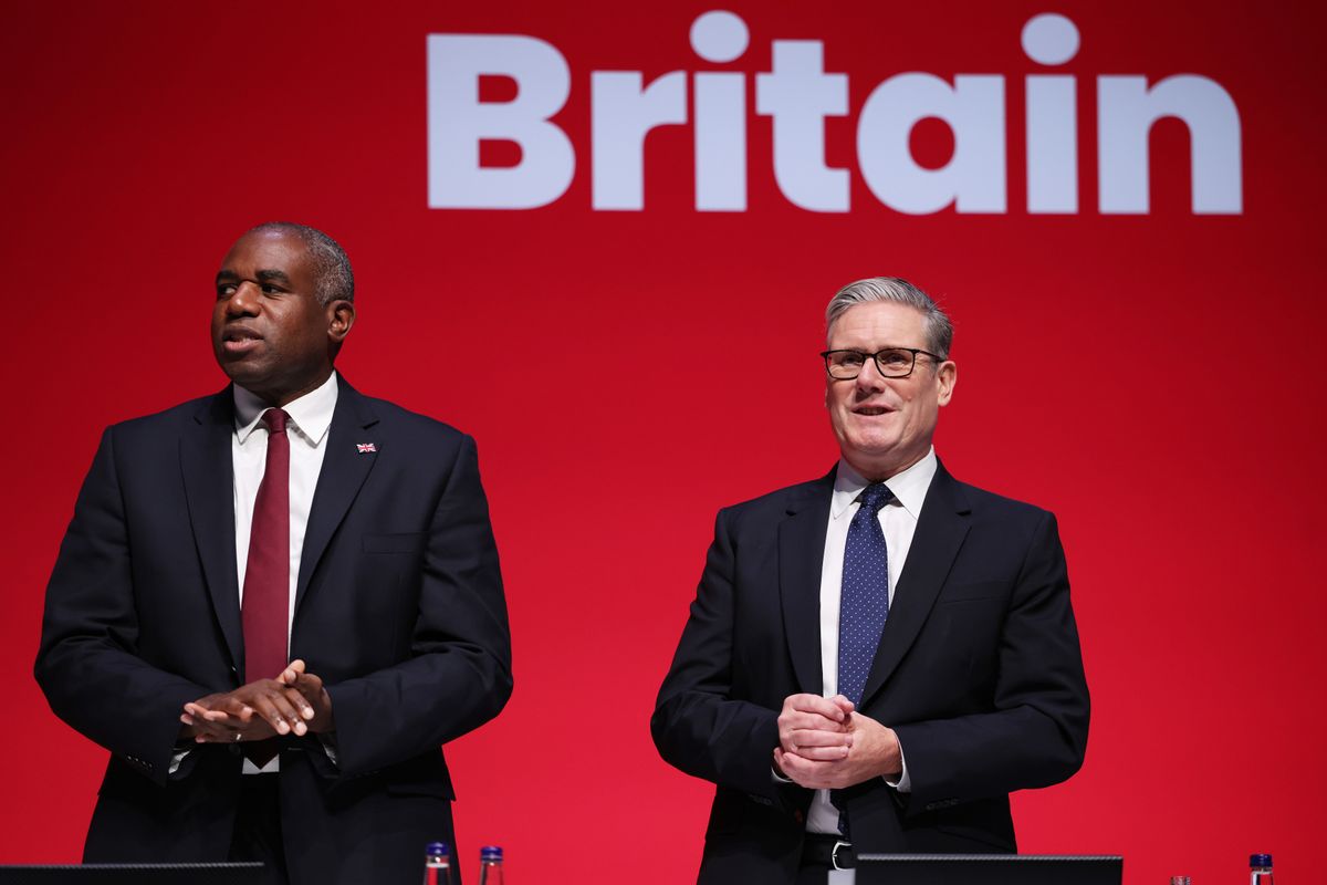 Justice Secretary, David Lammy (left) with the Prime Minister, Sir Keir Starmer, at the Labour Party conference in Liverpool 