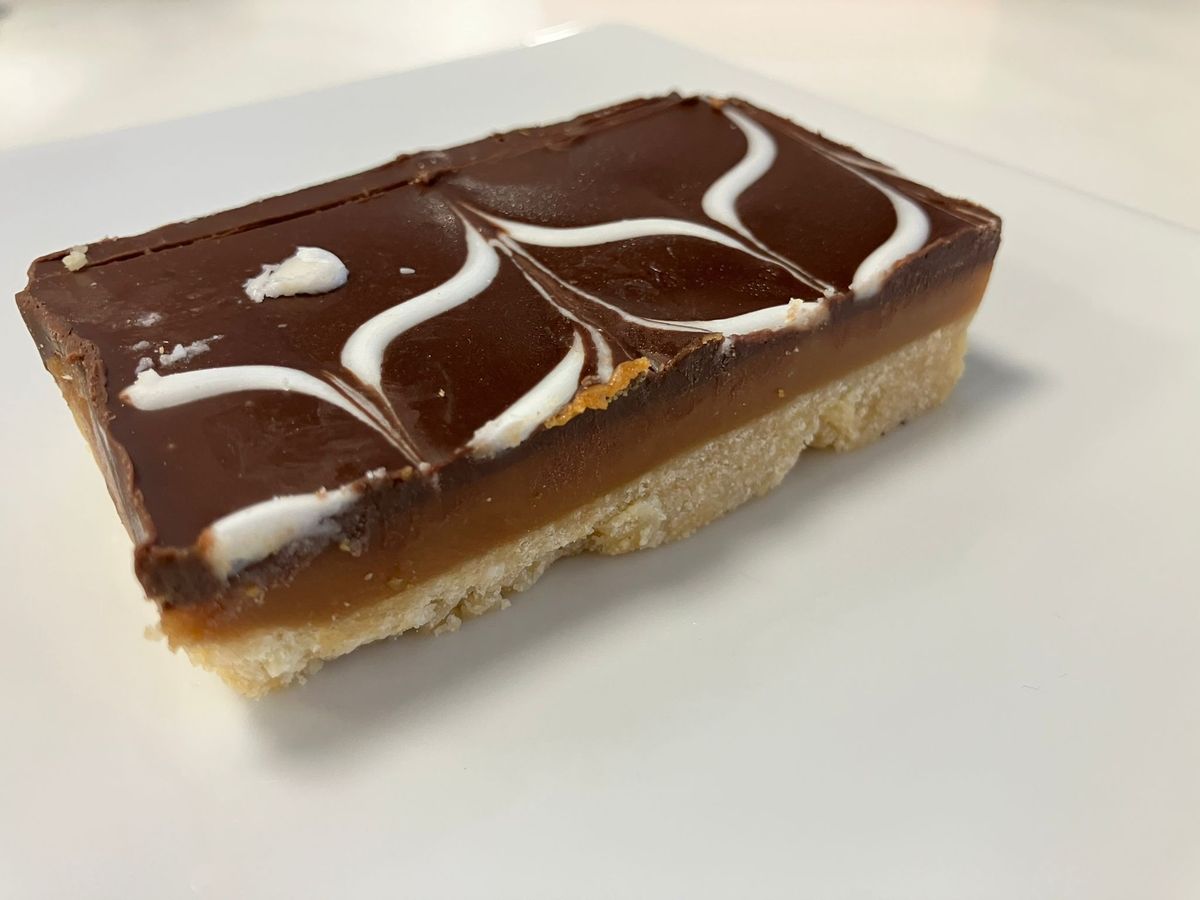 The Millionaire's Shortbread was very sweet and had a pleasant buttery base