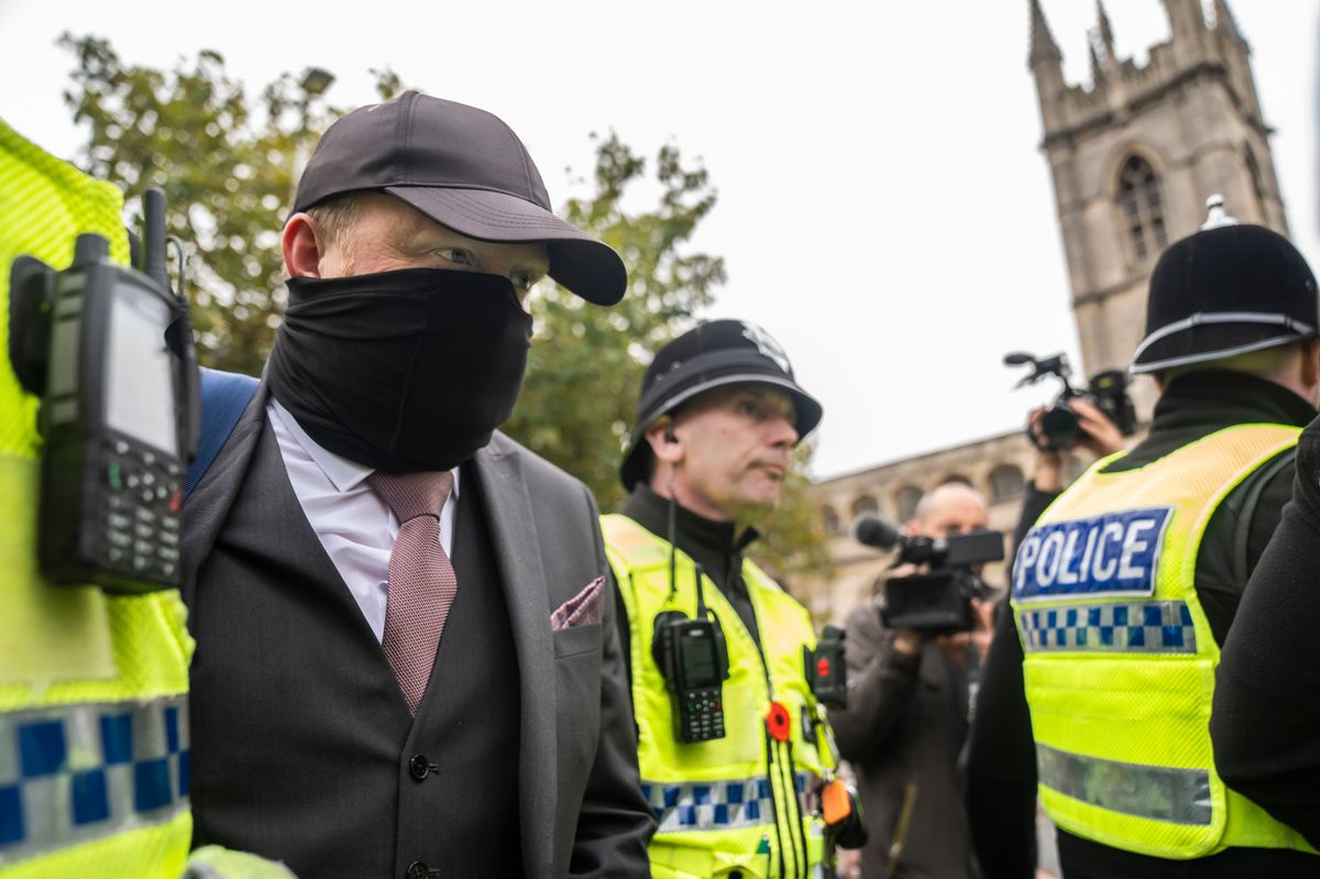 Former funeral director Robert Bush leaves Hull Crown Court, on Wednesday October 15, 2025