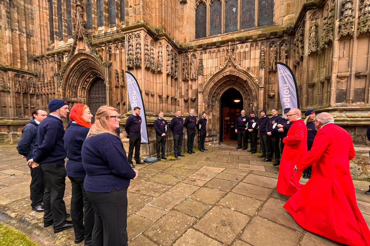 Bridlington RNLI volunteers at last year's Great Gale service at Bridlington Priory Church