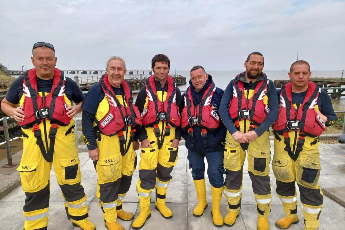 Guy Martin with the RNLI Humber crew