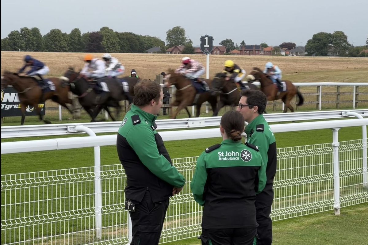 St John Ambulance members at Beverley Races