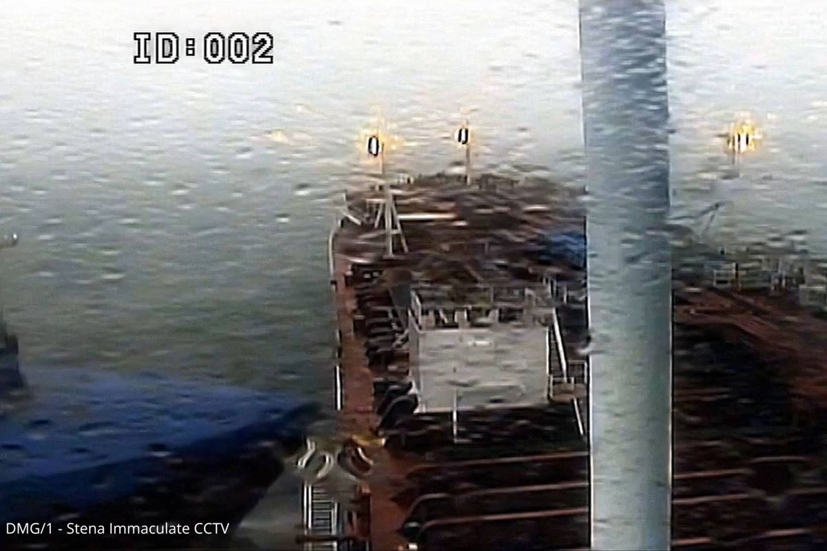 The Solong and the Stena Immaculate collided last March (Humberside Police/PA)