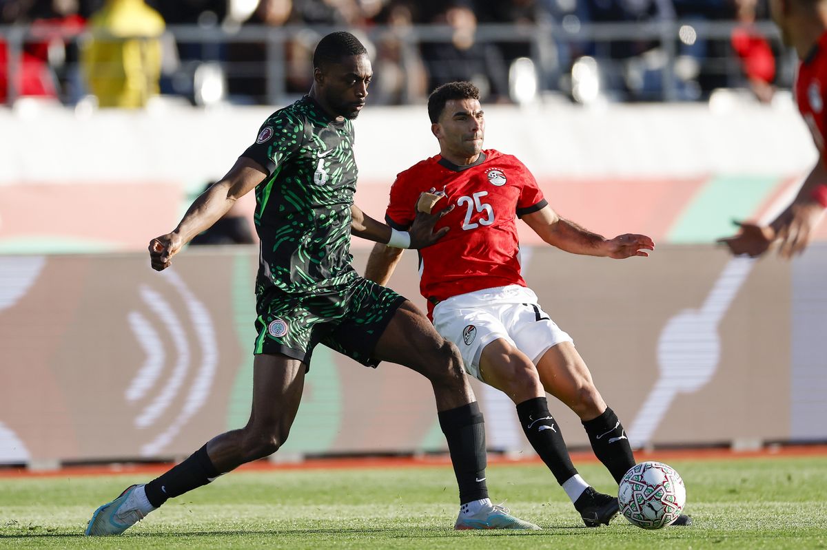 Semi Ajayi in action for Nigeria against Egypt