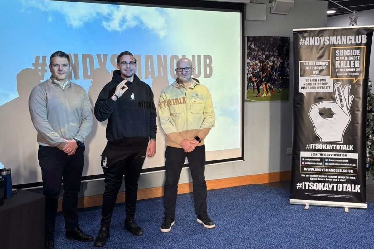 Andy's Man Club and housebuilder Persimmon teamed up for a mental health awareness event for site managers at the MKM Stadium in Hull
