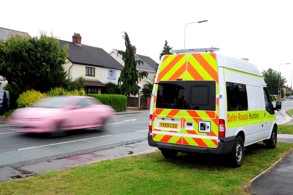 Mobile speed camera vans will be patrolling roads around the Humber region