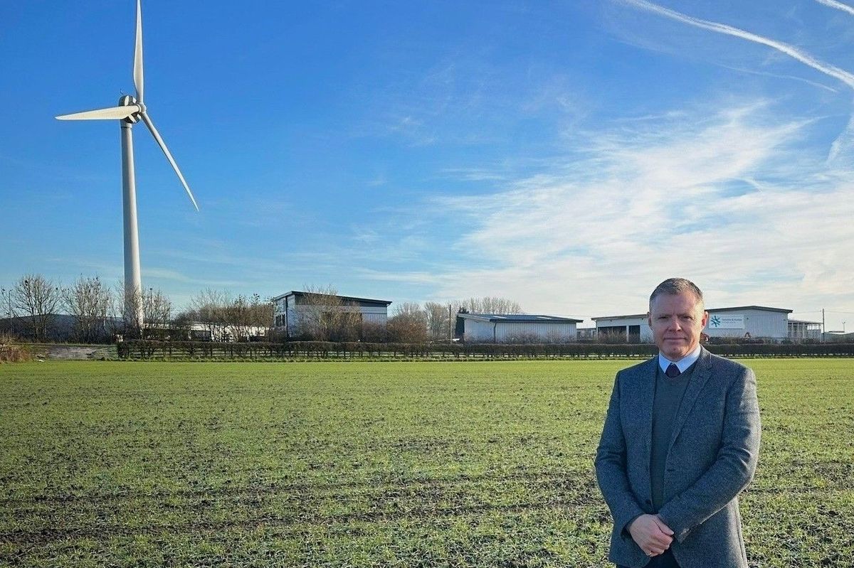 Philip Lovel, managing director of Lovel Developments, at the newly-approved site near the M62 at Newport in East Yorkshire