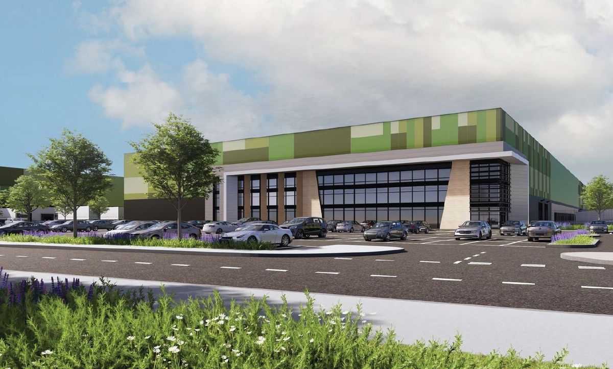 Computer generated image of the Newport business site