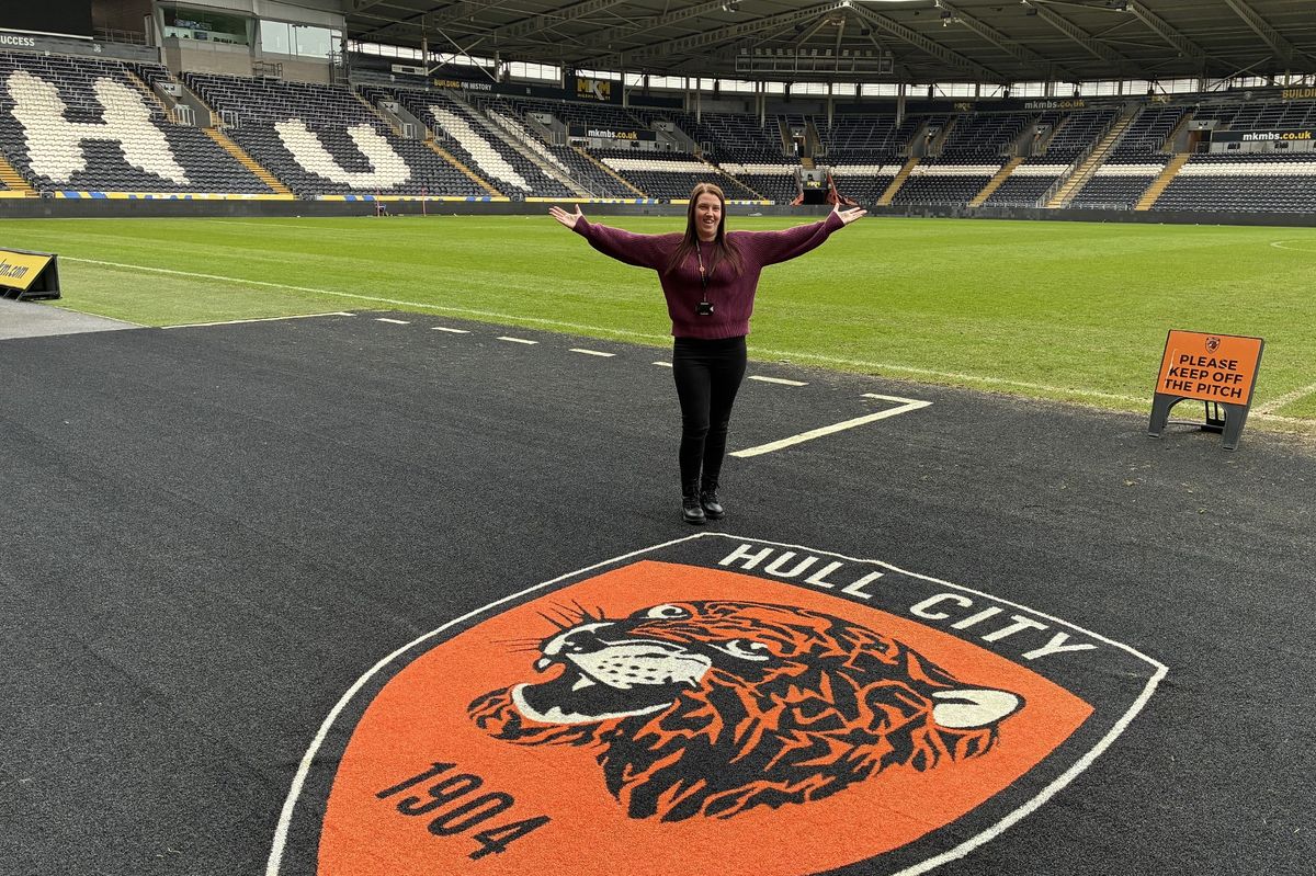 Katie West at the MKM Stadium.