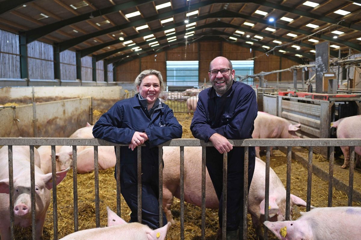 Nuffield Scholar Nicola Bowers and Yorkshire Agricultural Society CEO Allister Nixon