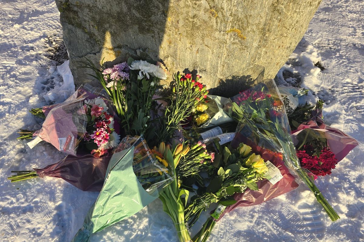 People have been continuing to lay flowers at Pier Towers, Withernsea