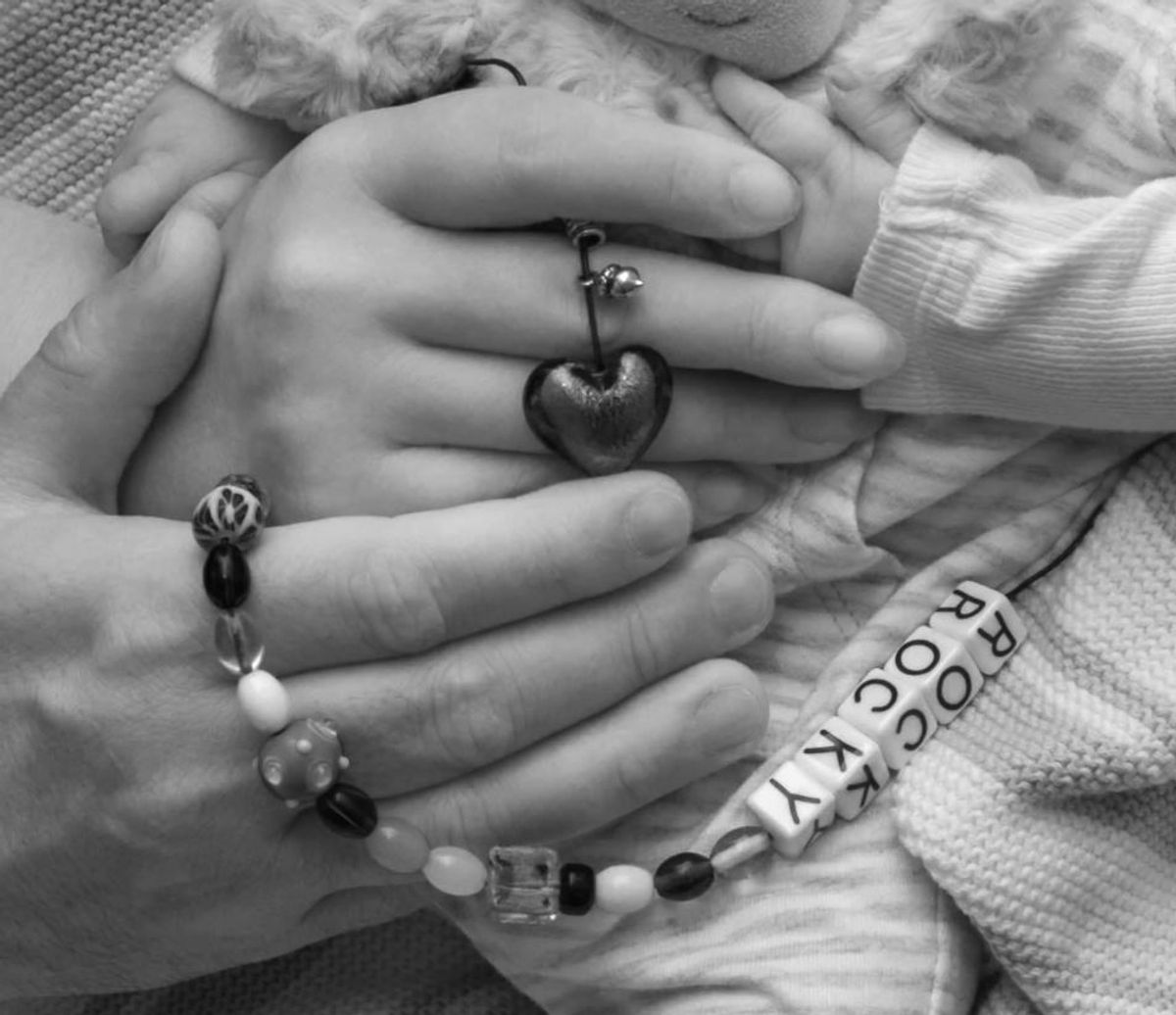 Clare and Paul's first baby Rocky died when he was just two days old
