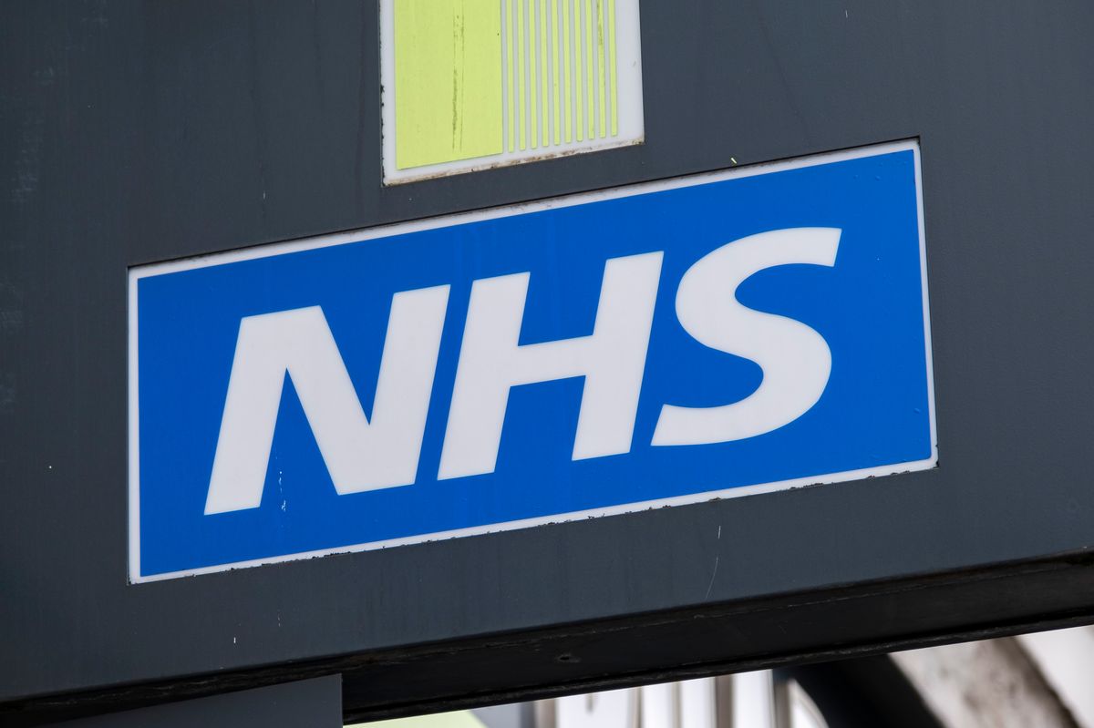 Sign for the NHS National Health Service 