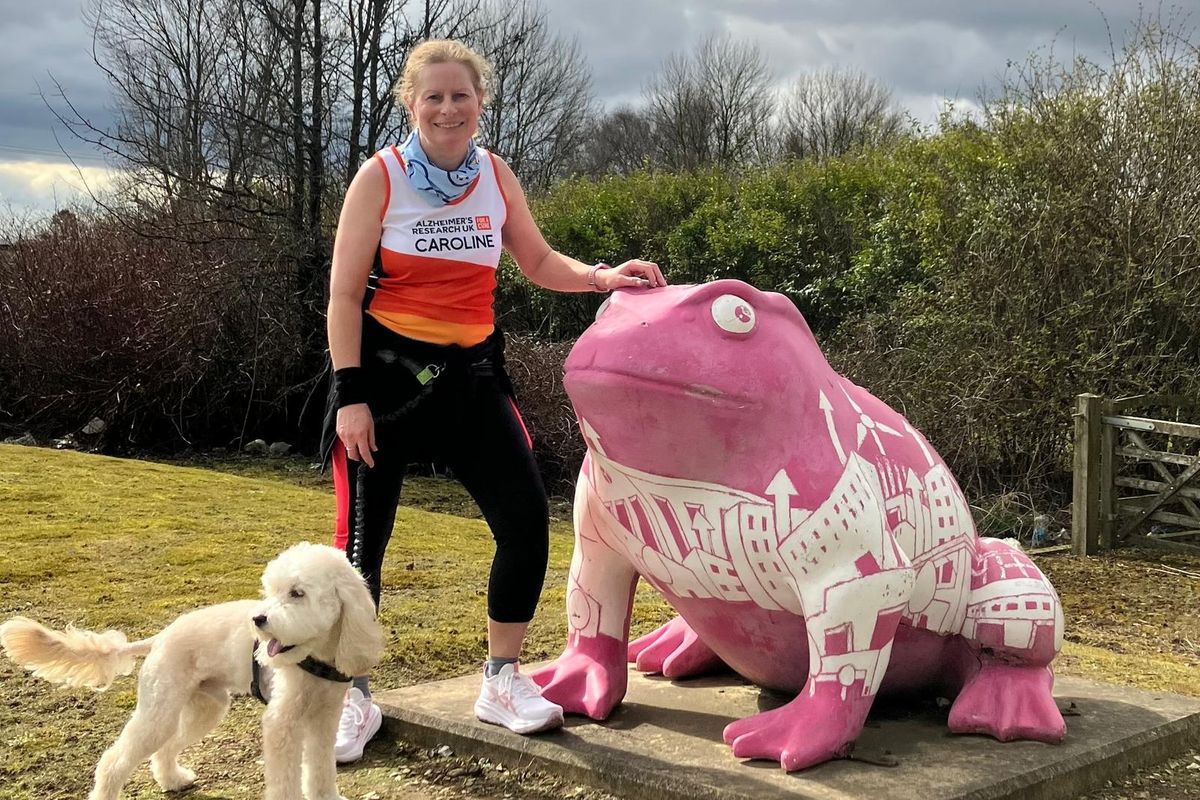 Caroline Skelton and her dog Milo