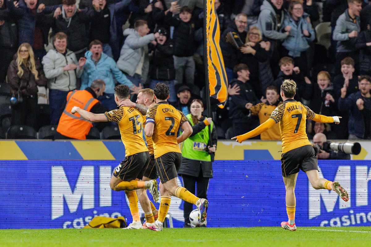 Hull City were 4-2 winners over Derby County on Tuesday night