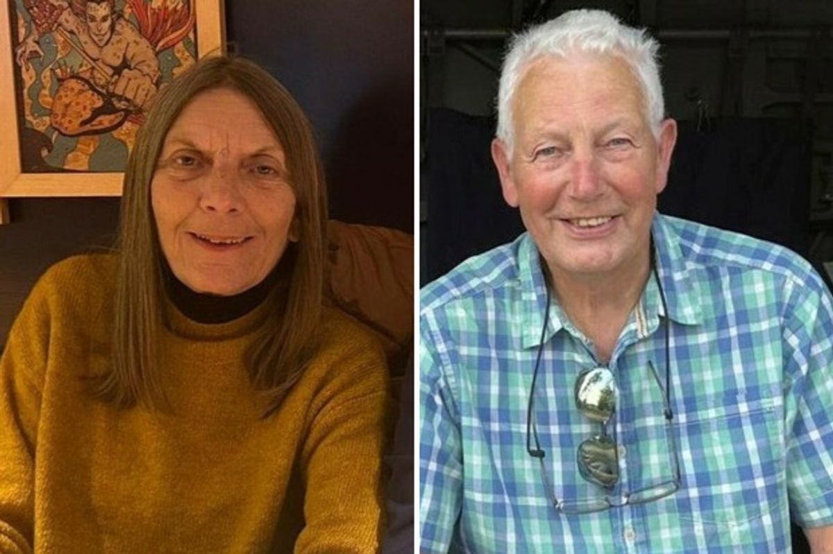 Tribute images of Maxine Moffatt, left, and Tony Rodmell