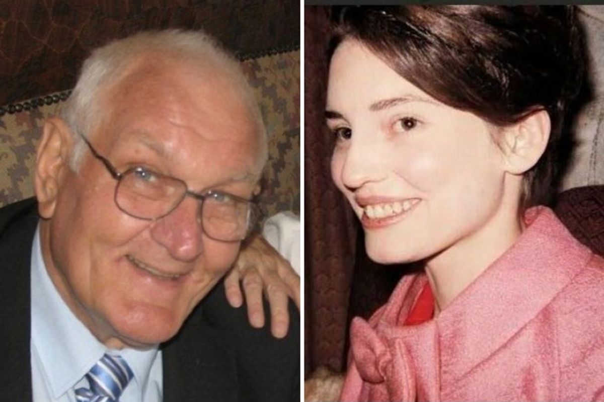 Tribute images of David Brumpton, left, and Norma Anderson
