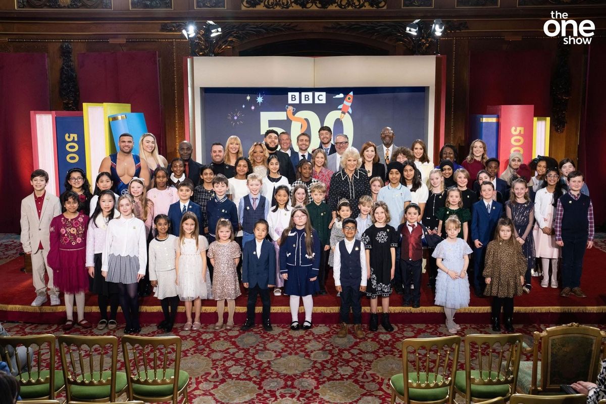 BBC 500 Words finalists with judges, readers, performers and presenters 