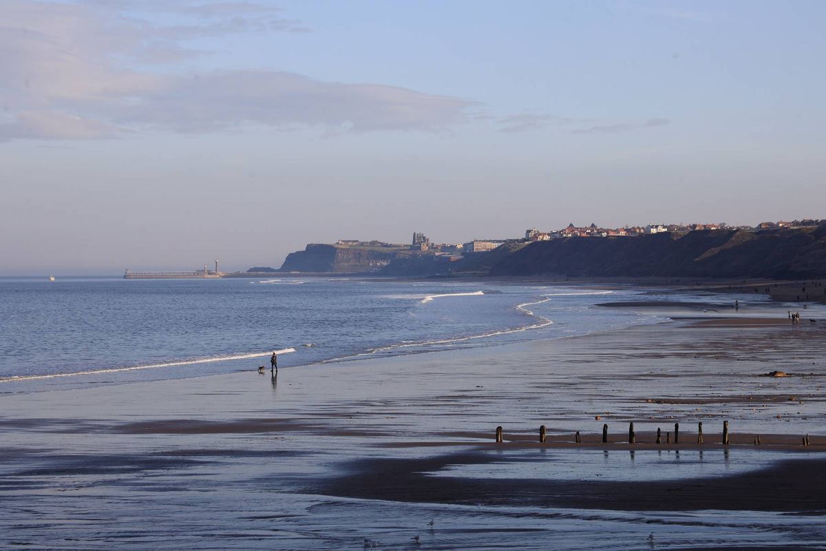 The expanse of sand is largely uncrowded