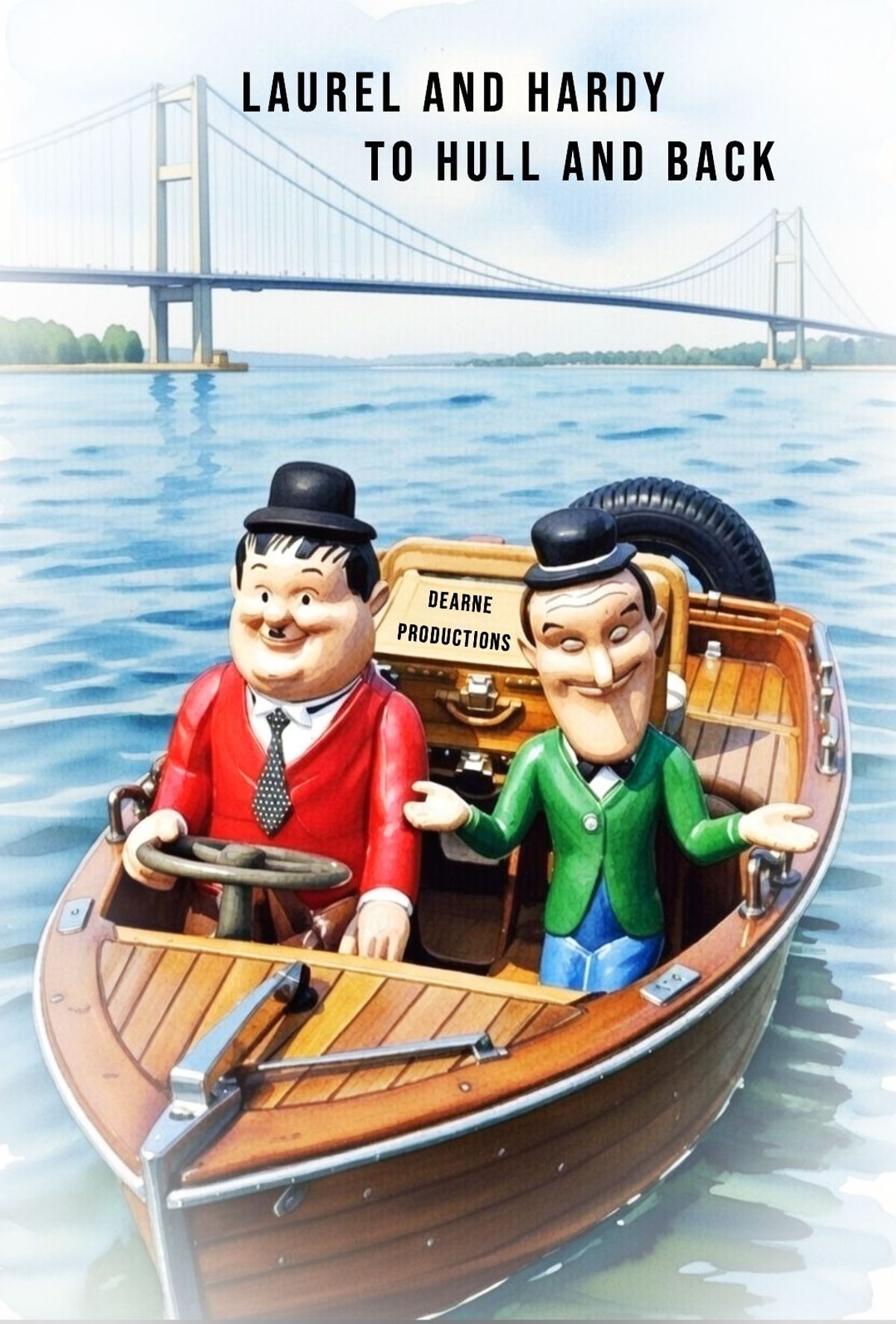 Poster promoting new film 'Laurel and Hardy: To Hull and Back' in the works with indie film-makers Dean Sills and Rebecca Sills