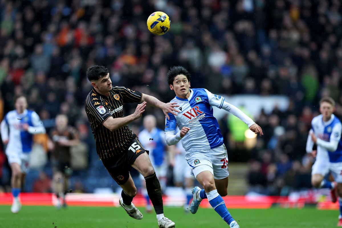 John Egan in action at Blackburn Rovers on Saturday