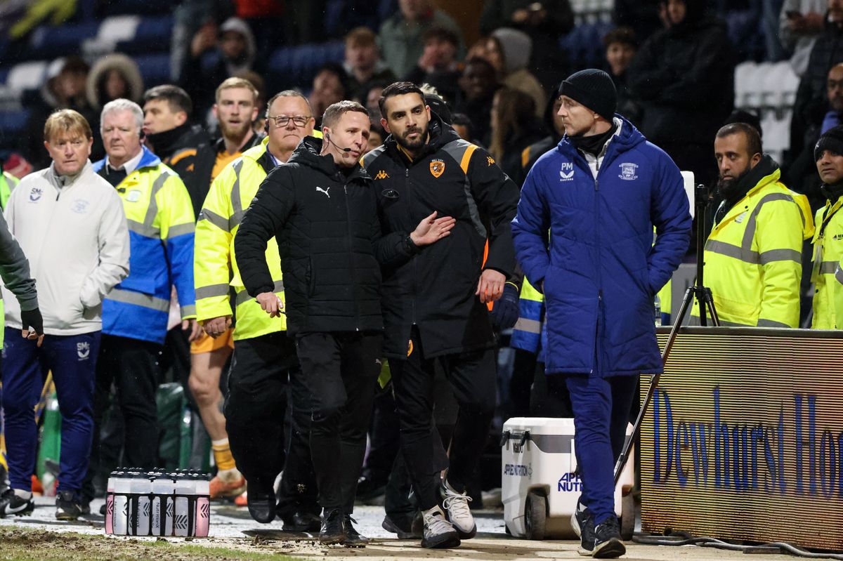Erbil Bozkurt and Peter Murphy were dismissed amid the scenes at Deepdale