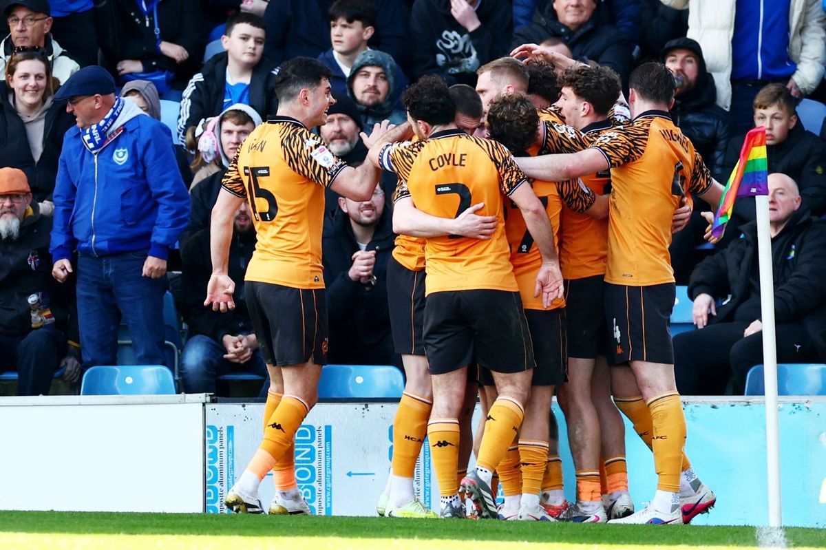 Matt Crooks of Hull City celebrates scoring