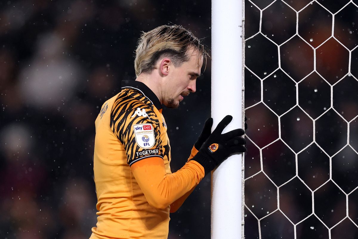  Liam Millar reacts to Hull City's draw with Watford