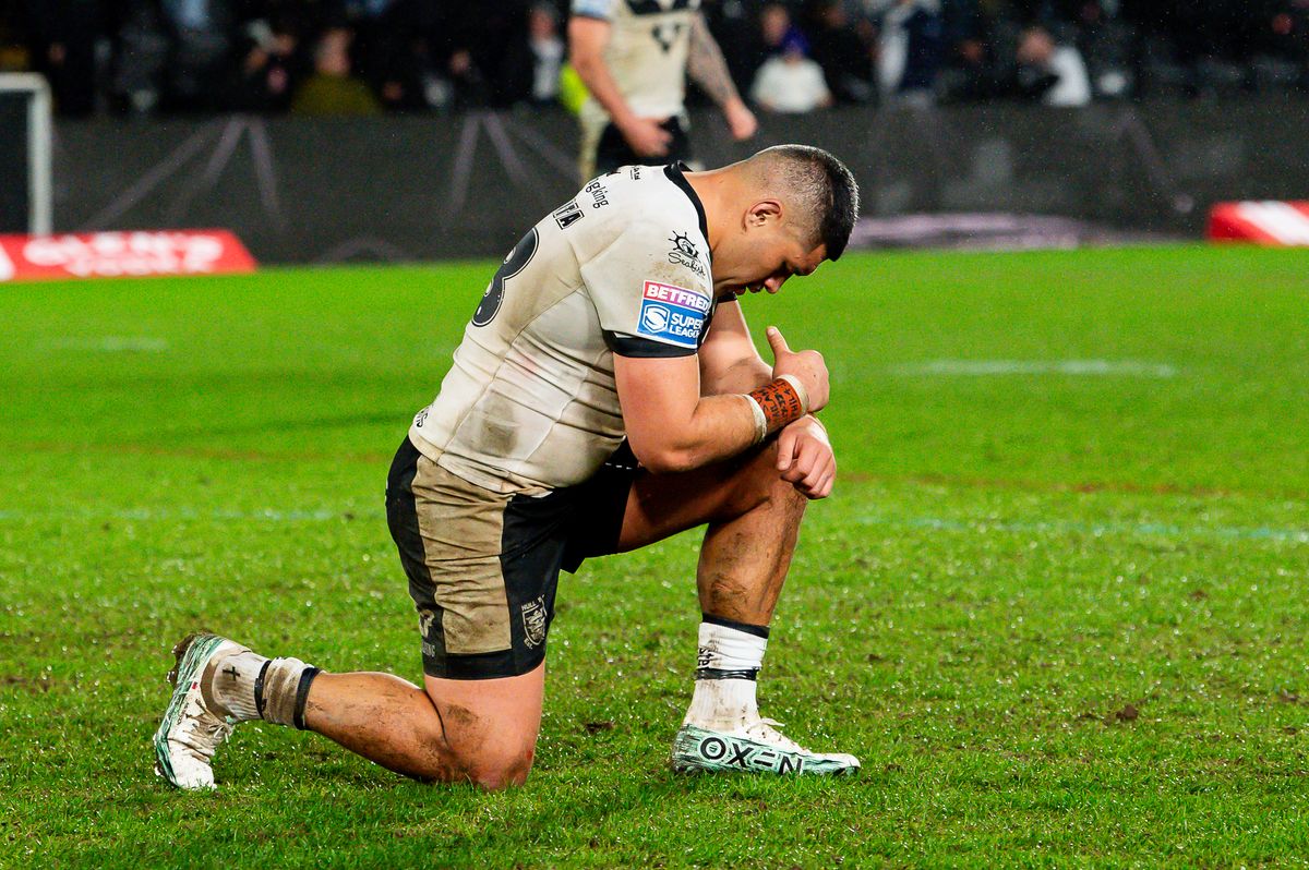 Hull FC's John Asiata after his side's loss to York.