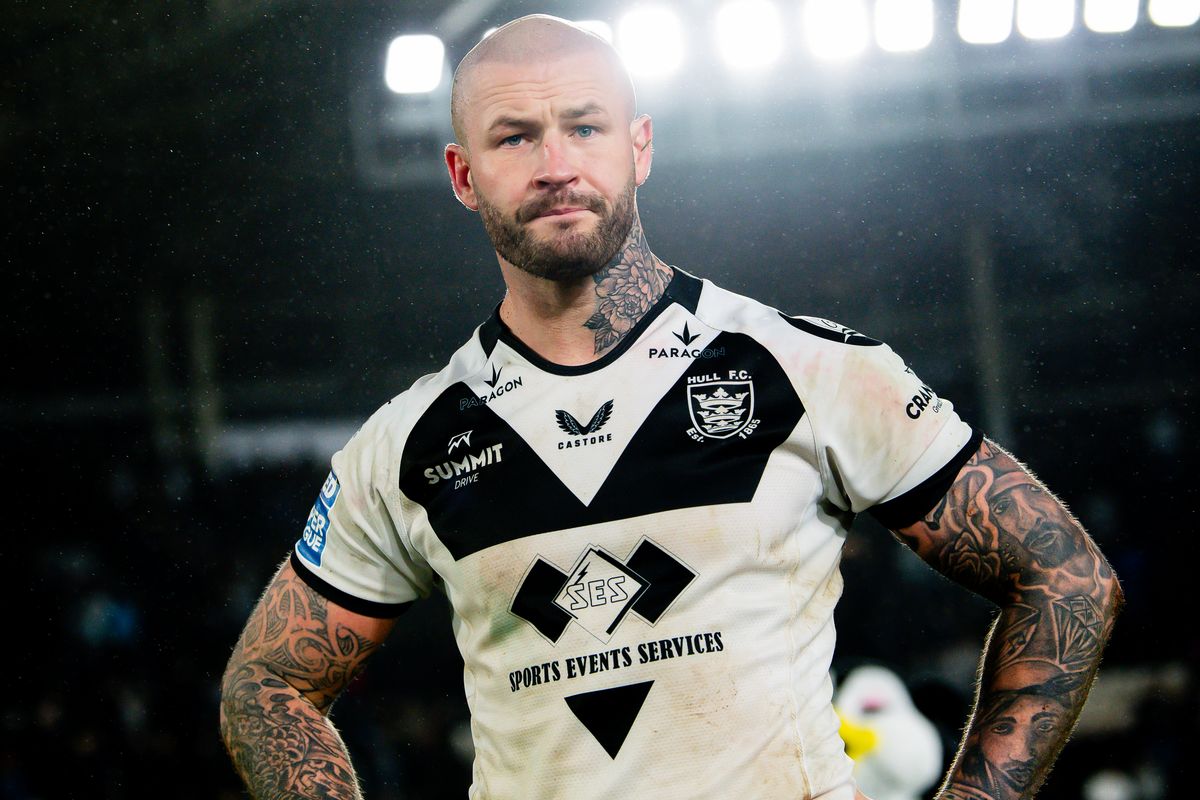 Hull FC's Zak Hardaker dejected after his side's loss to York.