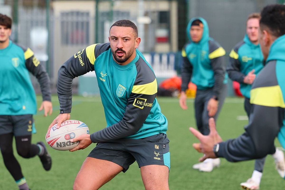 Captain Elliot Minchella in pre-season training.