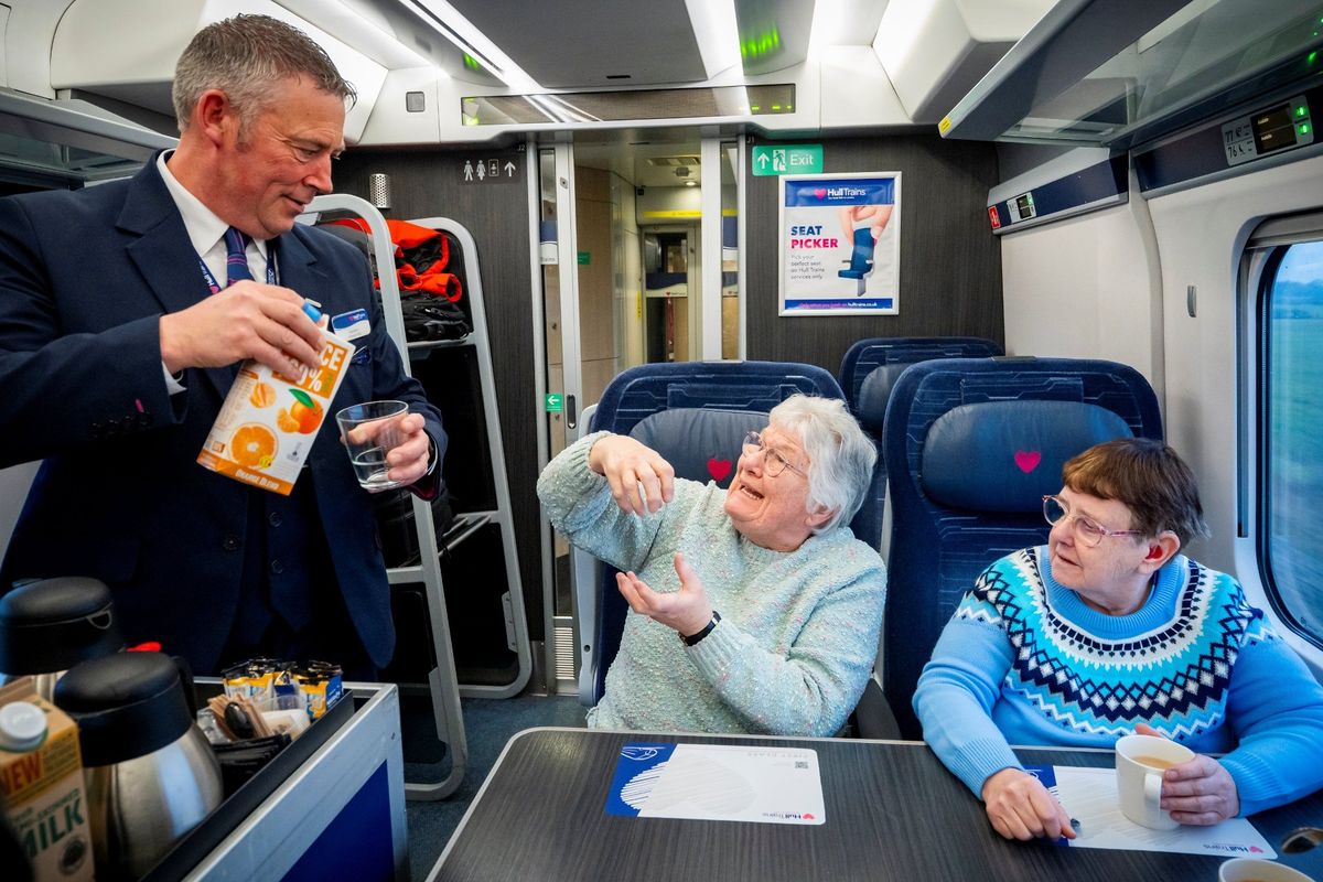 Members of Hull and East Yorkshire Centre for the Deaf’s community were welcomed onboard a Hull Trains service to London as part of an awareness campaign