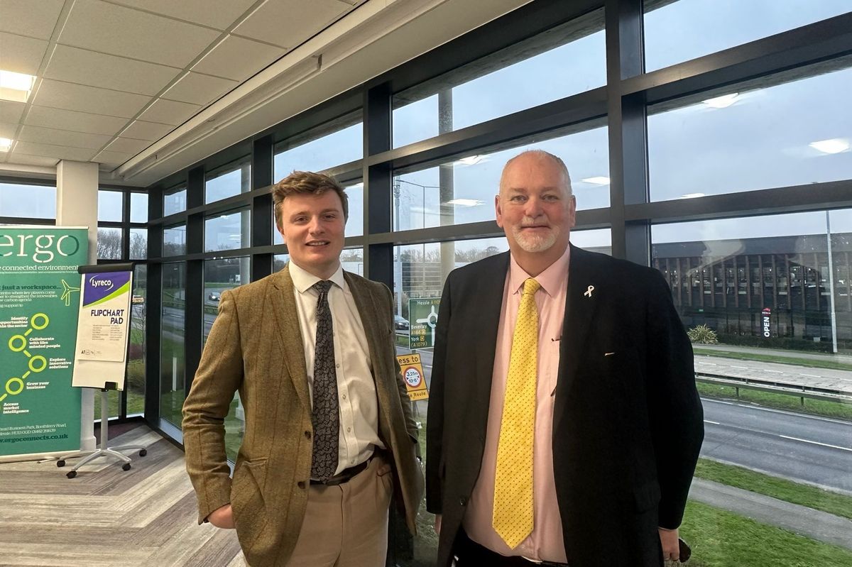 Humberside Deputy PCC Cllr Leo Hammond (left) with PCC Jonathan Evison (right)