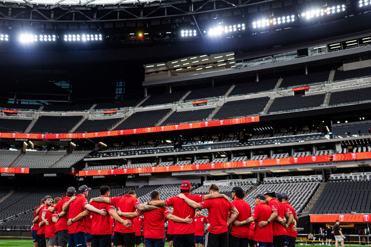 Hull KR at Allegiant Stadium ahead of Saturday's game day.