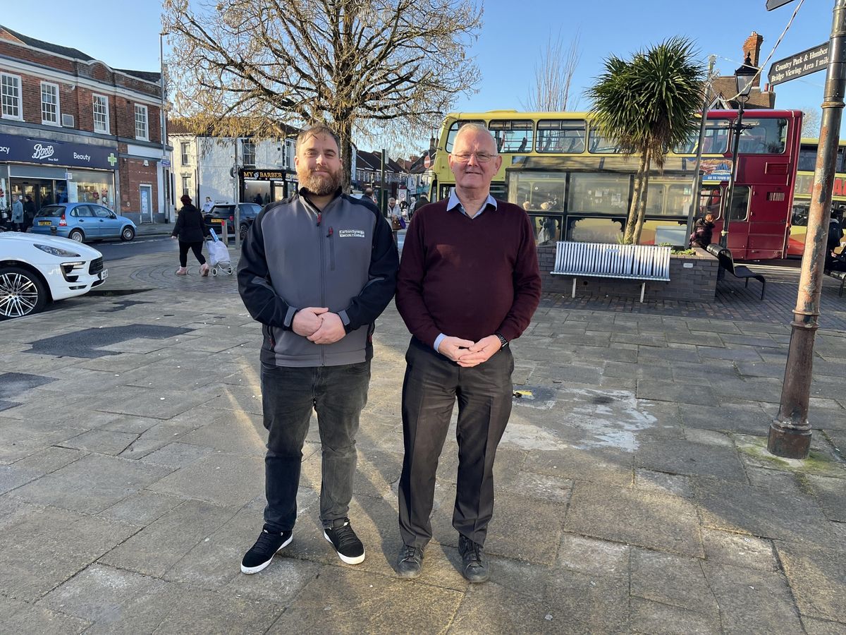 New town councillors Chris Dunhill (left) and Bob Carroll (Right)