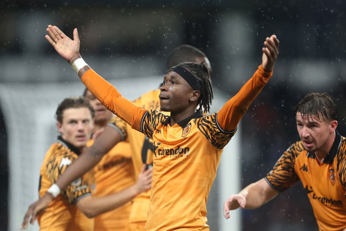 Joel Ndala netted his first Championship goal for Hull City at Derby County