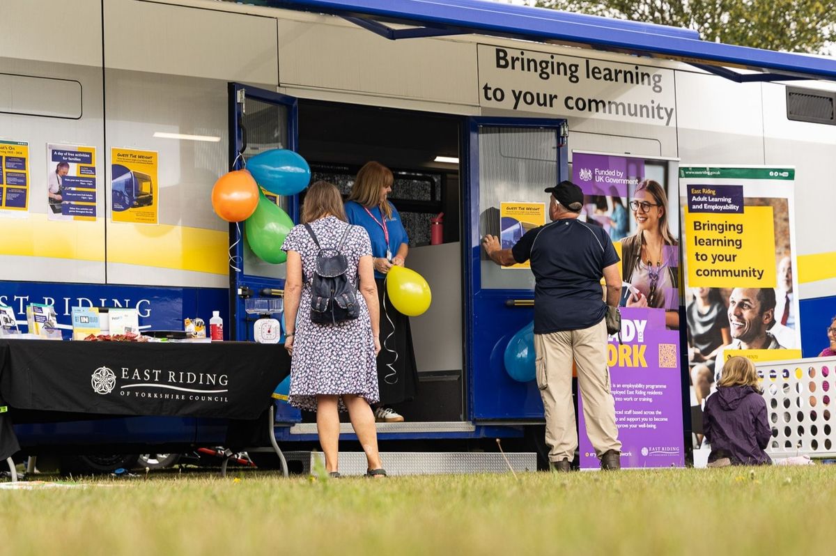 East Riding Adult Learning’s mobile learning centre