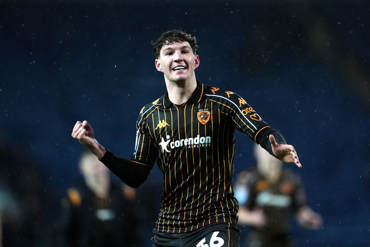 Hull City's Lewis Koumas celebrates his winning goal at Ewood Park