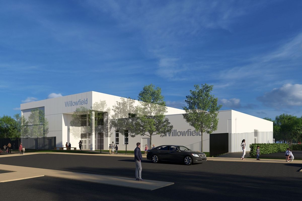 Artist impression of how Willowfield SEND Free School will look