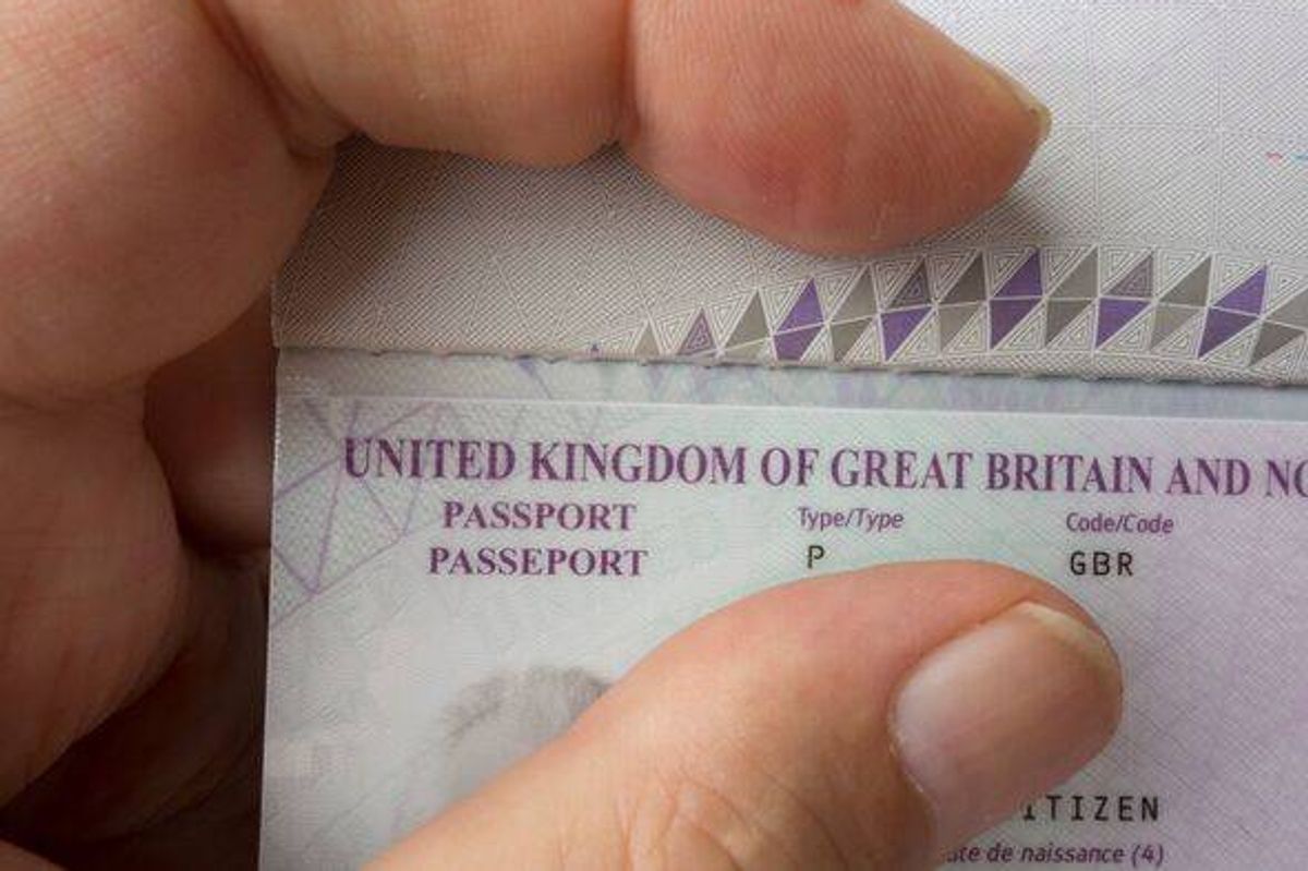 A British passport