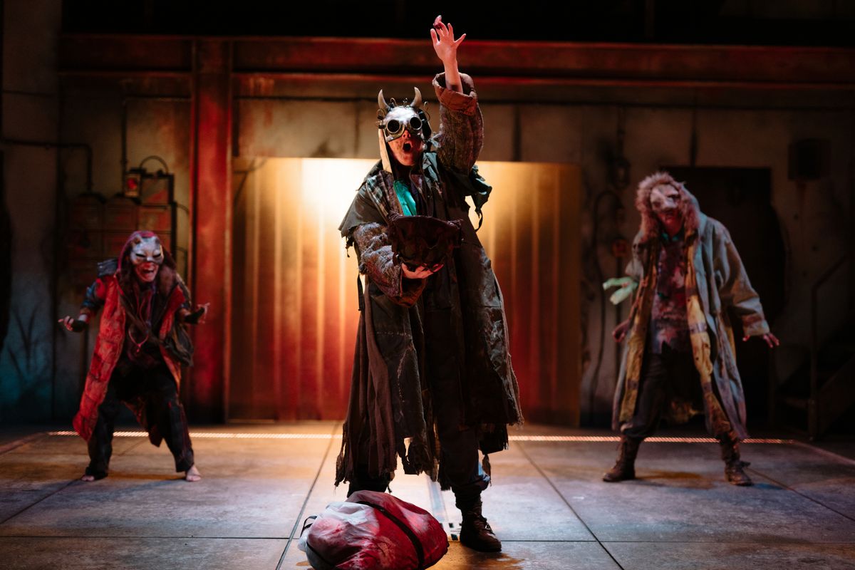Deb Pugh, Josie Morley, Livie Dalee in Macbeth at Hull Truck Theatre