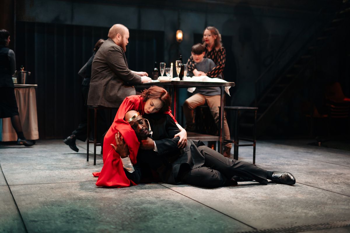 Jo Mousley as Lady Macbeth with Oliver Alvin-Wilson as Macbeth