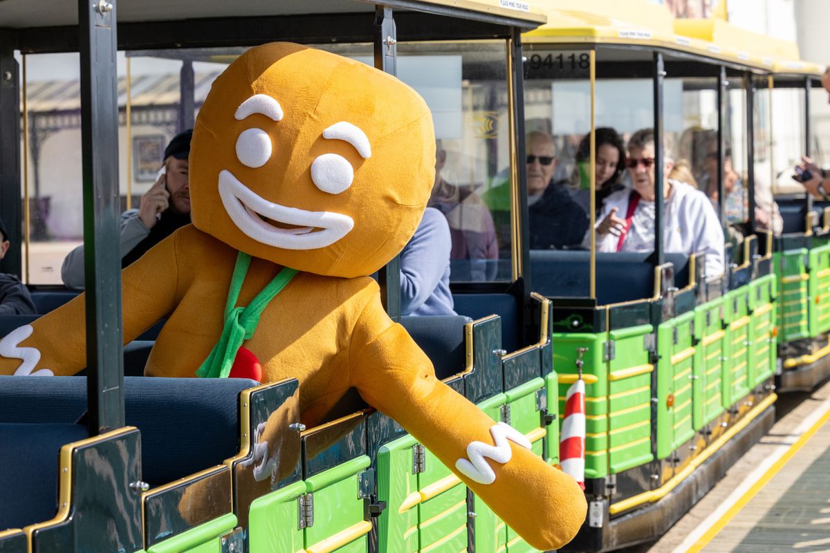 Gingerbread man on Bridmas Day 'fun bus'