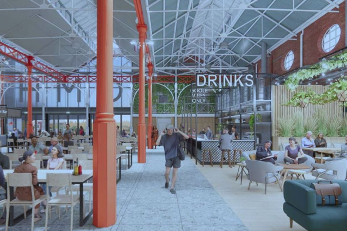 An artist's impression of Goole Market Hall