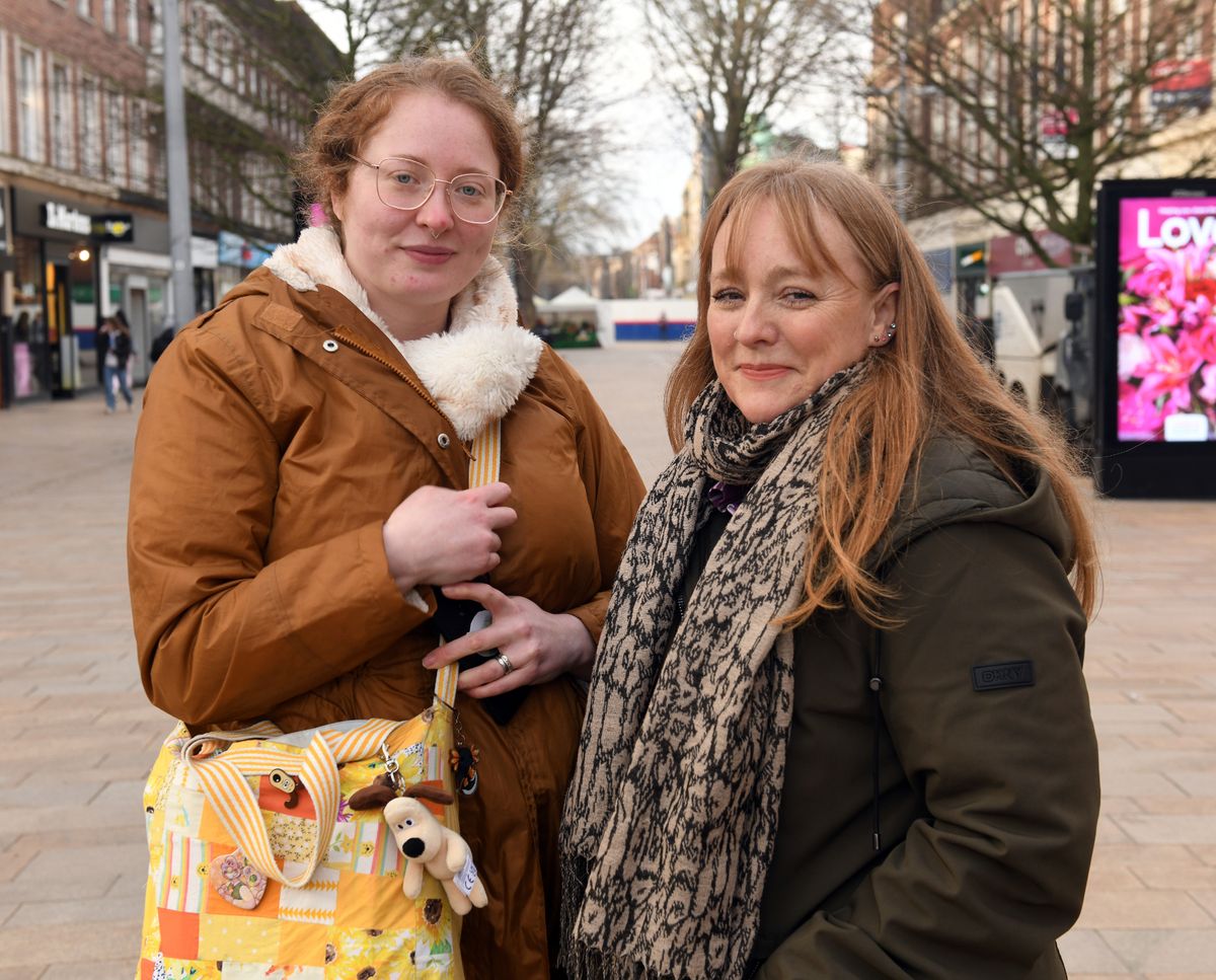 Stephanie and Emma on King Edward Street