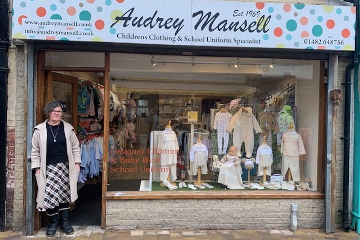 Donna Mansell outside her shop in Hessle
