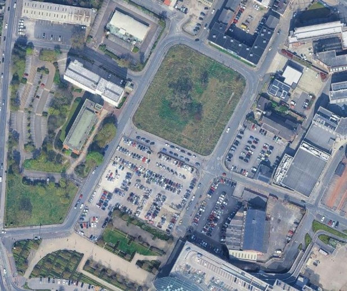Paragon development site behind St Stephen's