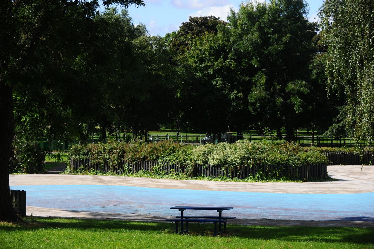 The paddling pool at Pickering Park